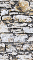 a wall made of white limestone. background