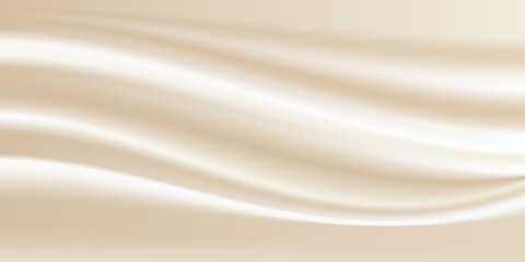 Abstract golden background with white and beige luxury glitter shapes. Golden lines luxury on cream color background. Gold elegant realistic paper cut style 3d. Vector illustration