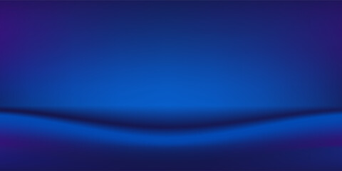 Blue and Black gradient background. Dark blue studio room background. Modern Clean design for displaying product. Space for selling products on the website. Vector Eps 10