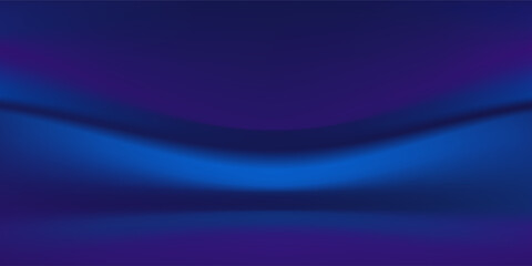 Blue and Black gradient background. Dark blue studio room background. Modern Clean design for displaying product. Space for selling products on the website. Vector Eps 10
