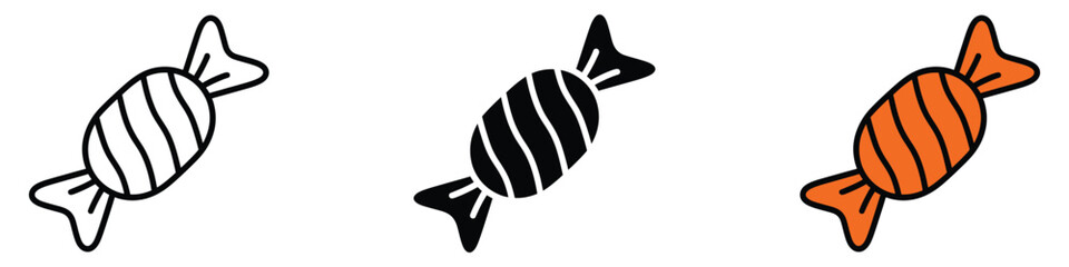 Candy icon vector. treat, sweets symbol. vector illustration.