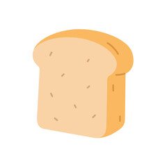 Illustrated slice of bread, perfect for food blogs, culinary designs, bakery posters, menu covers, and social media graphics.