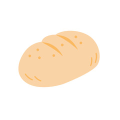 Light beige crusty loaf, perfect for food blogs, bakery advertisements, or culinary social media posts. Ideal for promoting artisanal bread