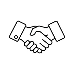 Handshake symbolizing agreement, partnership, and business deal