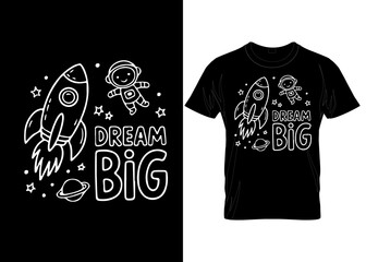 big dream doodles mug sticker tshirt hoodies appeal bag  cloth design template abstract typography  