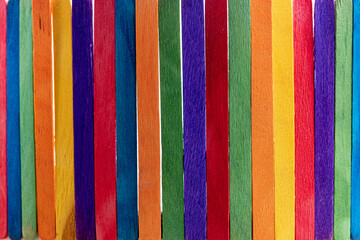 A Colorful Array of popsicle sticks, A creative tool for many usages