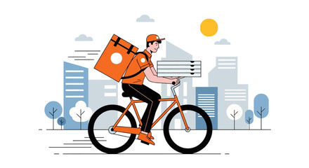 Camping gear icons: tent, fire, backpack, sleeping bag, compass, map, thermos, flashlight, axe, chair, table, stove.