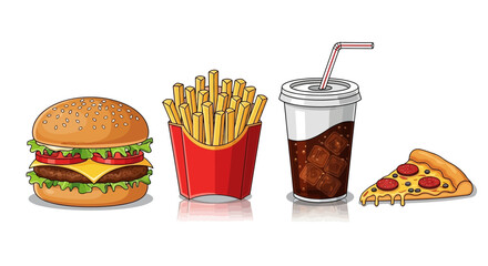 Camping gear icons: tent, fire, backpack, sleeping bag, compass, map, thermos, flashlight, axe, chair, table, stove.