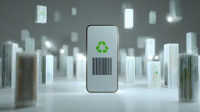 Go green with mobile recycling app solutions featuring barcode scanning technology for a cleaner planet and sustainable future, promoting eco-friendly practices