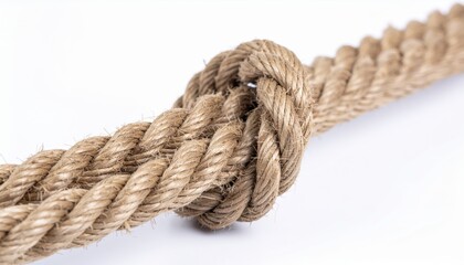 Rope knot on a white background
