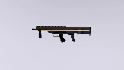 Futuristic 3D Firearm Model