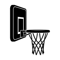 Basketball hoop game equipment isolated on white background, Vector, illustration