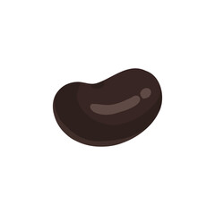 一粒の黒豆のイラスト