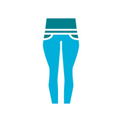 Mom’s leggings black line icon. Vector isolated element