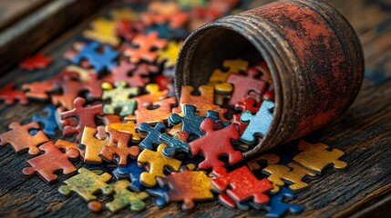 Puzzle Spill from Bucket.