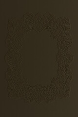 Dark marsh frame with soft embossing and vintage lace ornamentation. Suitable for photos, collages, posters, wedding and atmospheric decorative projects.
