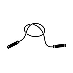 Jump rope fitness equipment icon isolated on white background, Vector, illustration