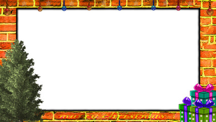 frame with brick wall v5