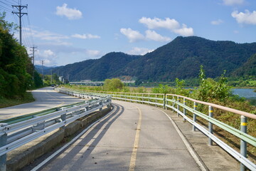Bikeway with Power Lines