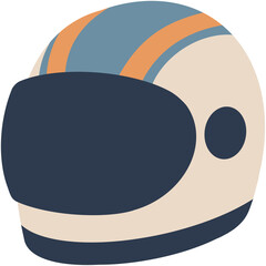 Pilot Helmet Vector Illustration