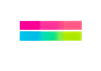 Modern vibrant color gradient bars abstract visual concept art isolated on transparent background