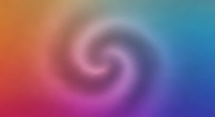 Naklejka premium Vibrant abstract background with a colorful swirling gradient blur effect, featuring smooth transitions of orange, pink, and blue light