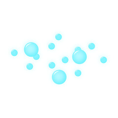Illustration of Oxygen Bubbles in Water