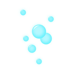 Illustration of Oxygen Bubbles in Water