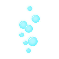 Illustration of Oxygen Bubbles in Water