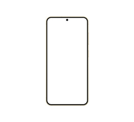 Samsung Galaxy S24 Amber Yellow, front view.