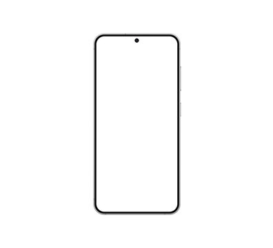 Samsung Galaxy S24 Marble Gray, front view.
