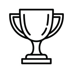 Trophy cup icon representing achievement, success, award, and victory