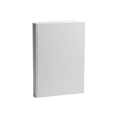 Naklejka premium 3d blank white book isolated on transparent background