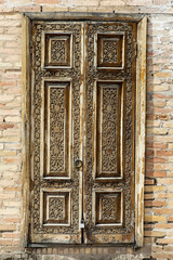 Tashkent, Uzbekistan, complex Hazrati Imam, Khast Imam, door, wood