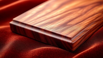 Wood on velvet background.