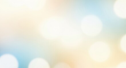 Obraz premium Soft pastel color gradient background featuring shimmering bokeh lights and abstract blurry circles, creating a serene and festive visual texture perfect for elegant designs and celebrations