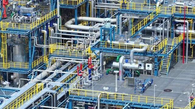 Sinopec Hunan Petrochemical Caprolactam Department Facility Aerial View