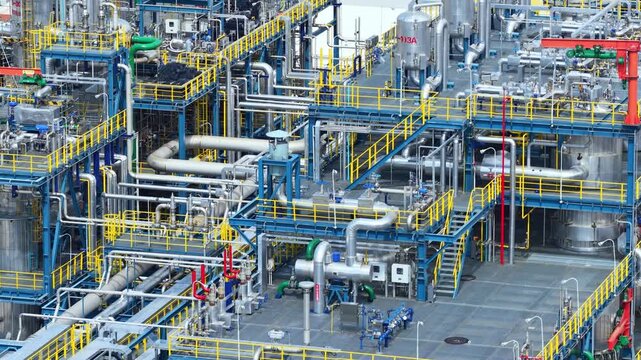 Hunan Petrochemical Plant - Caprolactam Production Facility Aerial View