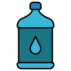Water Gallon Icon Template – Clean Minimal Vector Design