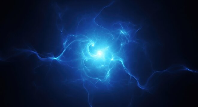 Abstract blue energy vortex with glowing center a powerful and dynamic background perfect for science and technology concepts