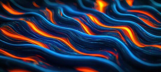 Obraz premium Abstract digital art piece that appears to be Spectacular image of blue