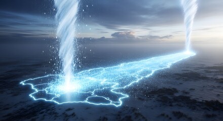 Mysterious energy portal light path