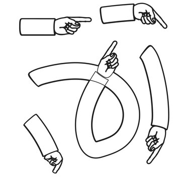 HANDOF AND ARAM GESTURES VECTOR