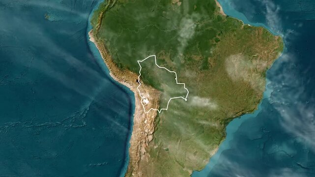 Bolivia Country Animation 1080 footages