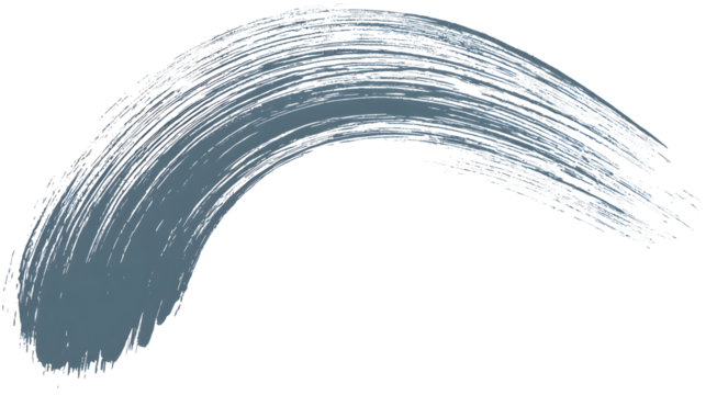 Minimalist paint brush stroke in grayscale