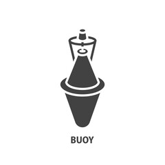 Buoy glyph icon. Vector illustration.