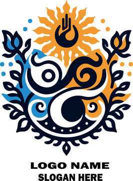 umbanda logo vector white background .