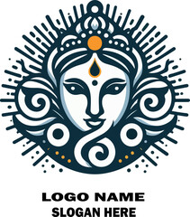 umbanda logo vector white background .