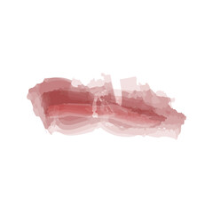 Red splash watercolor stroke brush art element design