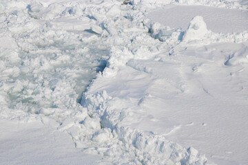 Sea of Okhotsk With drift ice in Abashiri, Hokkaido, Japan © ti1993